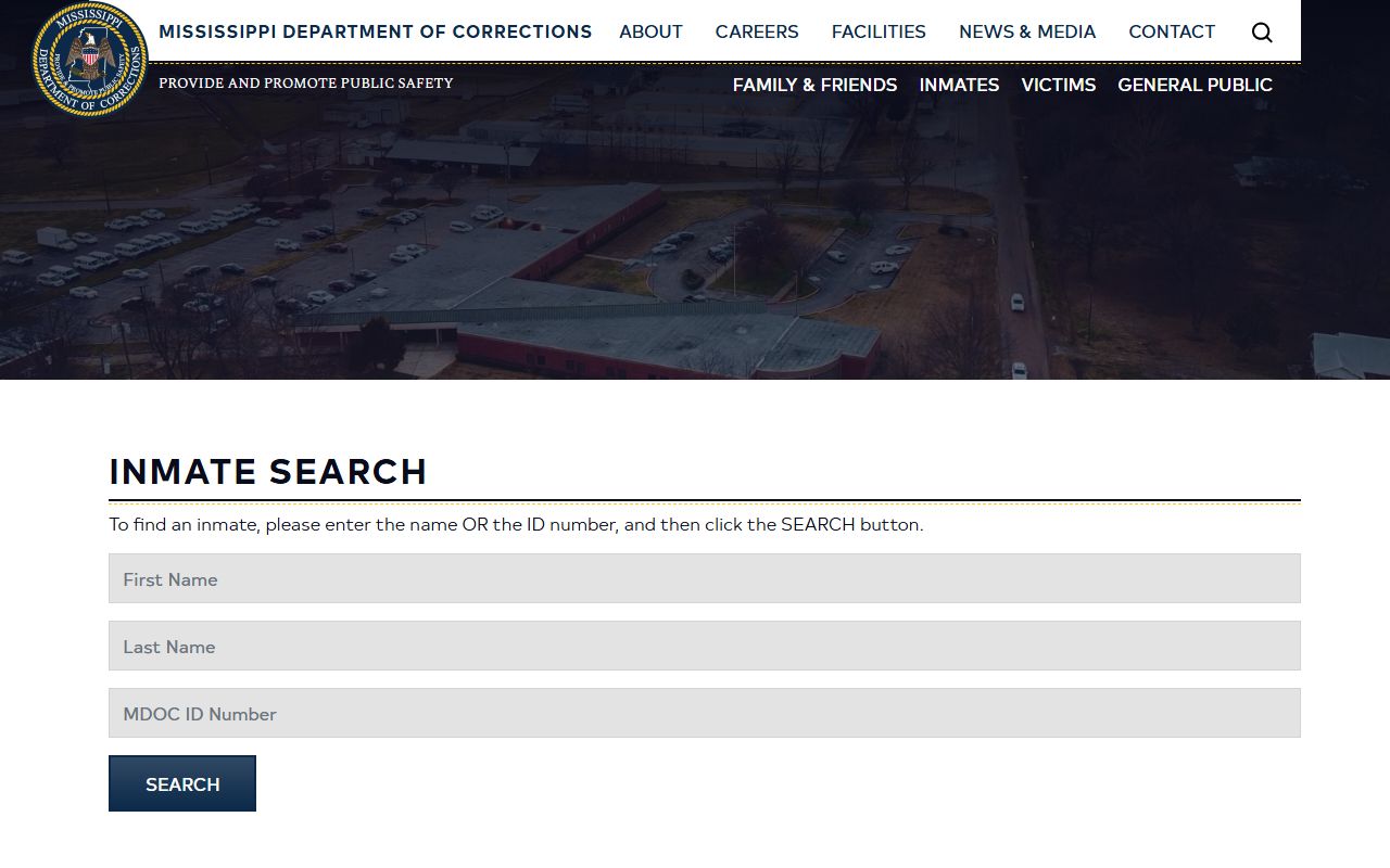 Mississippi inmate search used for Prentiss County charge and custody records
