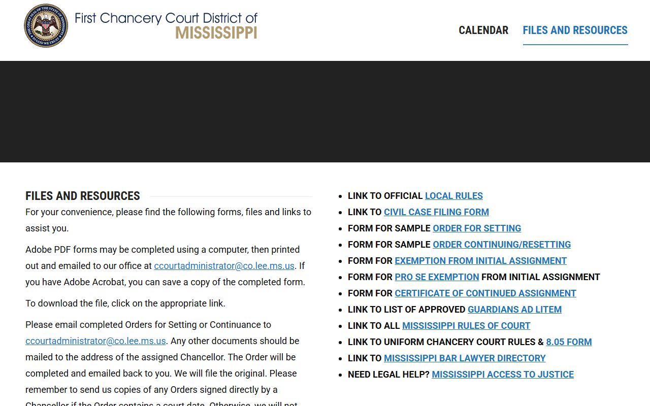 Prentiss County traffic court records expunction forms and resources page